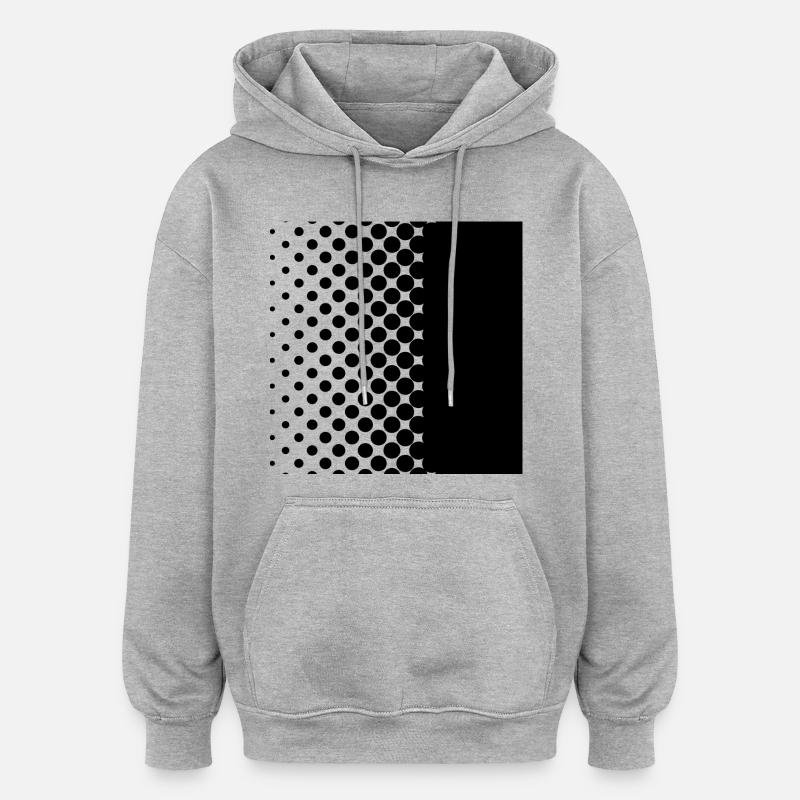 Black points - Oversized Unisex Hoodie - Grau meliert
