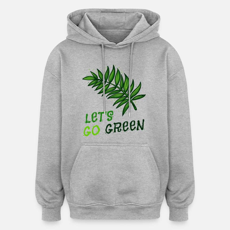 Environment Environmentalist Statement Eco-friendly - Oversized Unisex Hoodie - heather grey