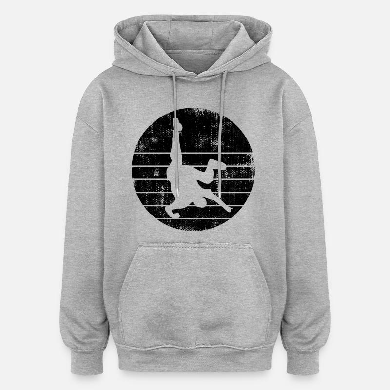 Breakdancer - Sweat à capuche oversize unisexe - gris chiné