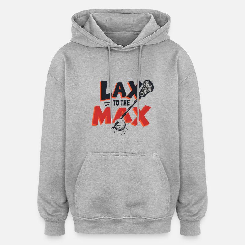 Laxisme au maximum - Sweat à capuche oversize unisexe - gris chiné