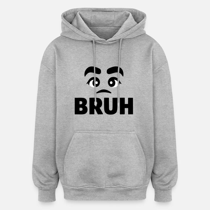 Infuser sourcil - Sweat à capuche oversize unisexe - gris chiné