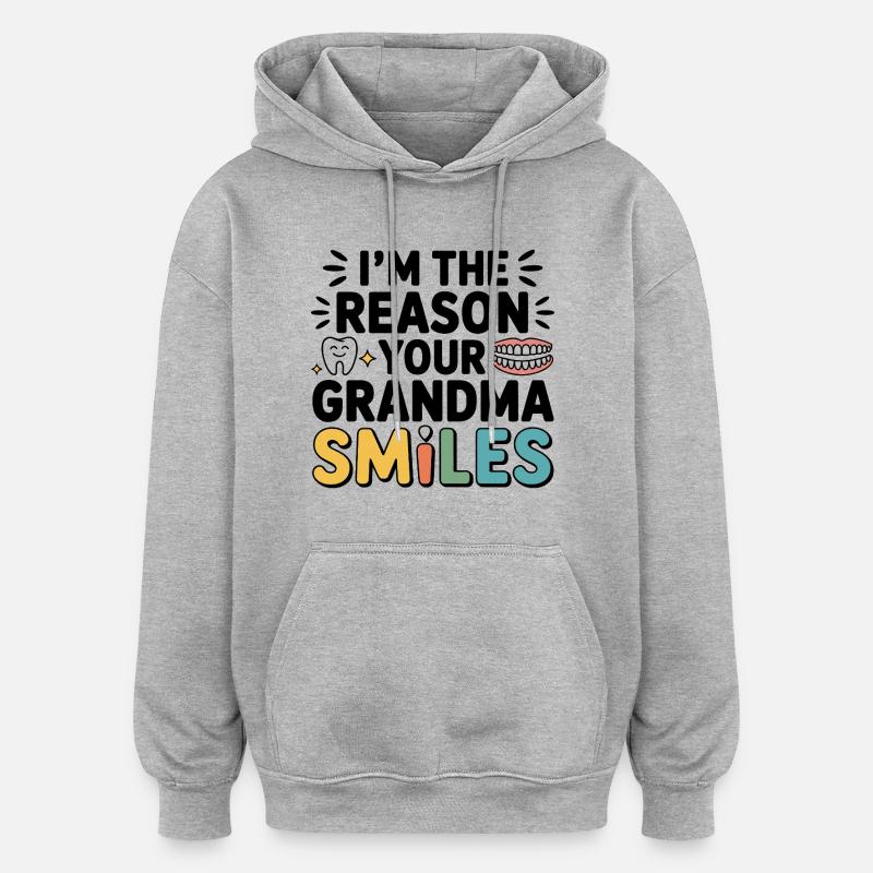 Laboratoire dentaire Articulator Tech - Sweat à capuche oversize unisexe - gris chiné