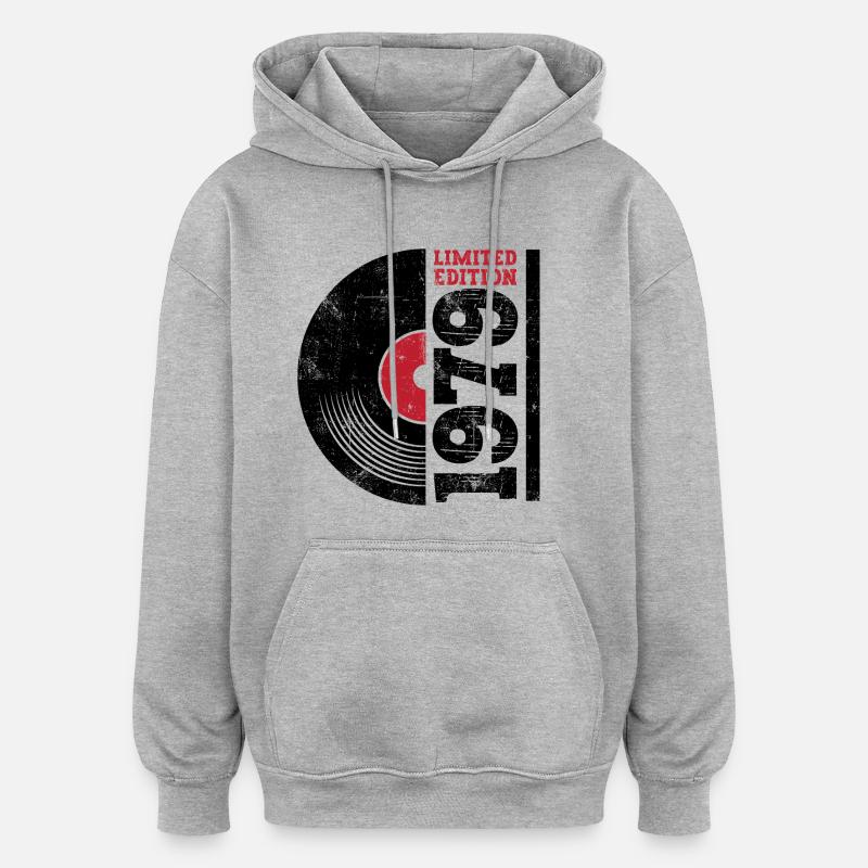 Annata 1979 - Felpa con cappuccio unisex oversize - grigio melange