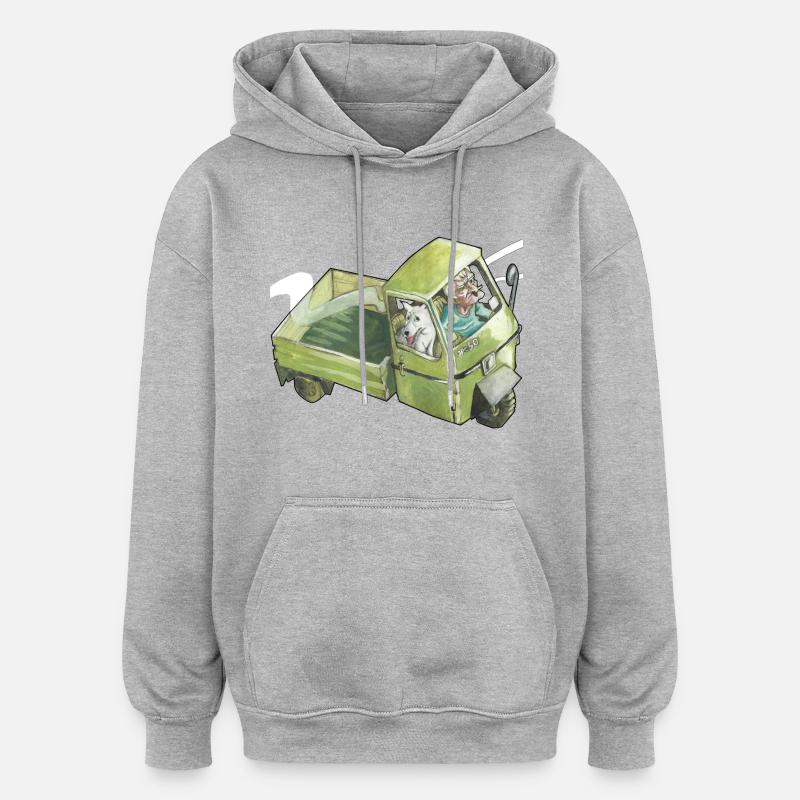 bee 50 - Oversized Unisex Hoodie - heather grey