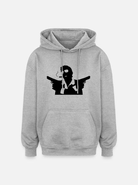 for the Mafia - Oversized Unisex Hoodie - heather grey