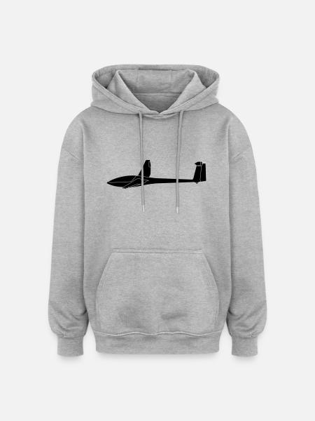 DG300 - Oversized Unisex Hoodie - Grau meliert