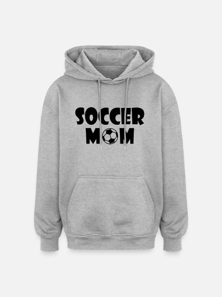 Soccer mom - Oversized Unisex Hoodie - heather grey