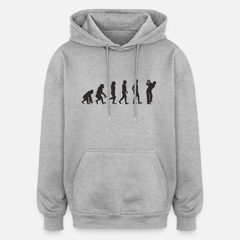 Evolution Golf - Oversized Unisex Hoodie - heather grey