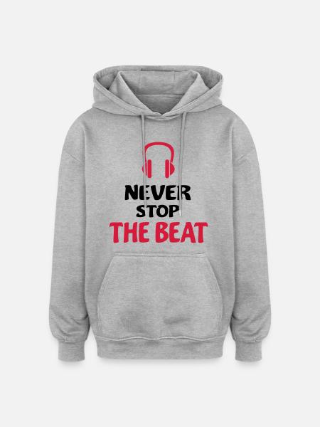 dj - Oversized Unisex Hoodie - heather grey