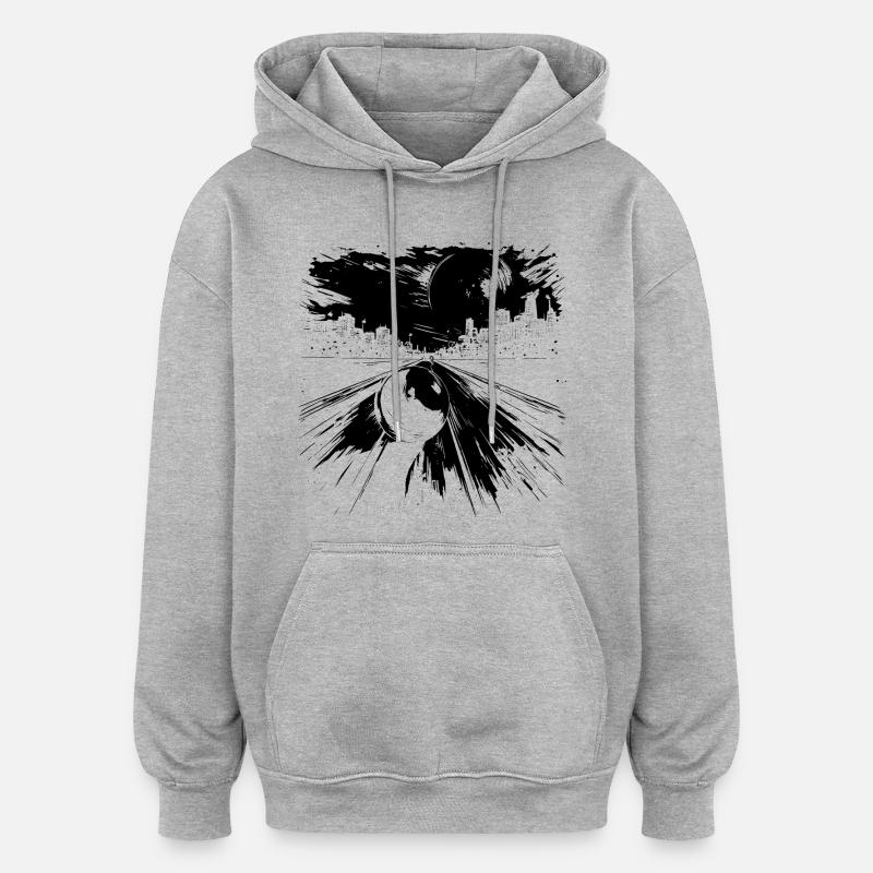 Bowling - Oversized Unisex Hoodie - heather grey
