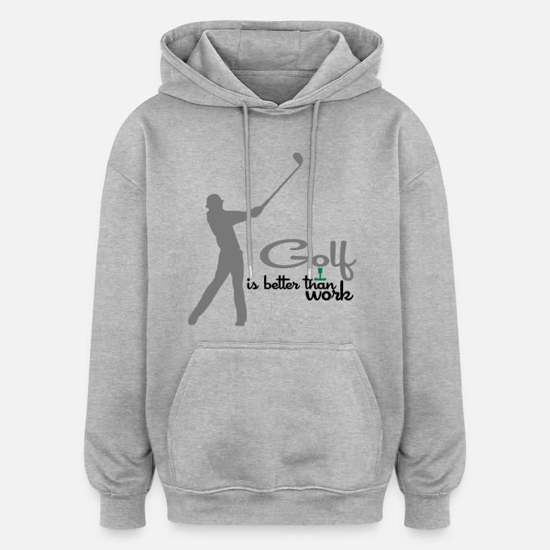 golf - Sweat à capuche oversize unisexe - gris chiné