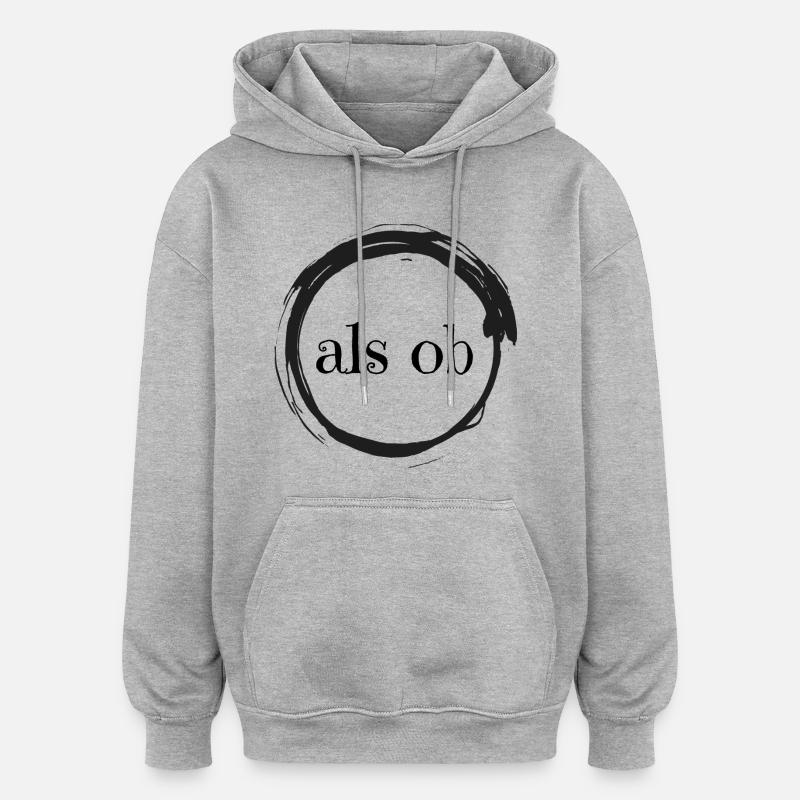 400dpiLogoCropped - Sweat à capuche oversize unisexe - gris chiné