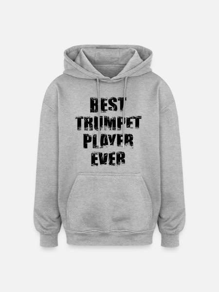 Bester Trompeter - Oversized Unisex Hoodie - Grau meliert