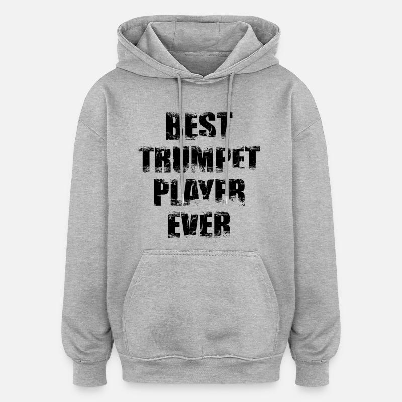 Bester Trompeter - Oversized Unisex Hoodie - Grau meliert