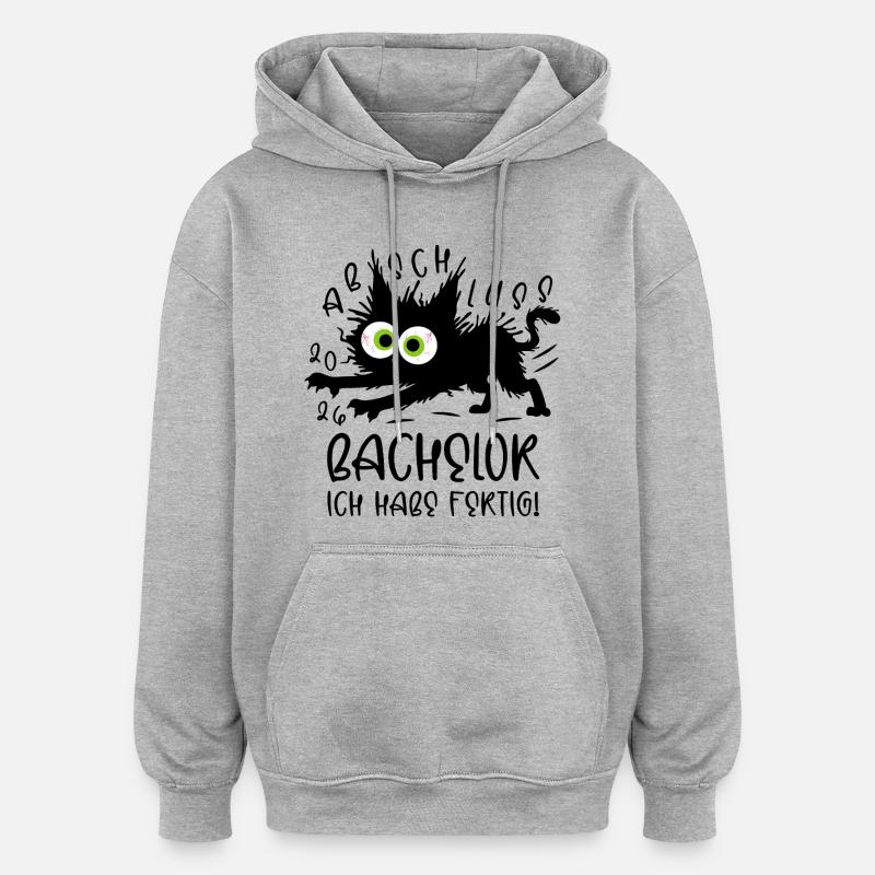 Bachelor 2026 I'm done! Cat - Oversized Unisex Hoodie - heather grey