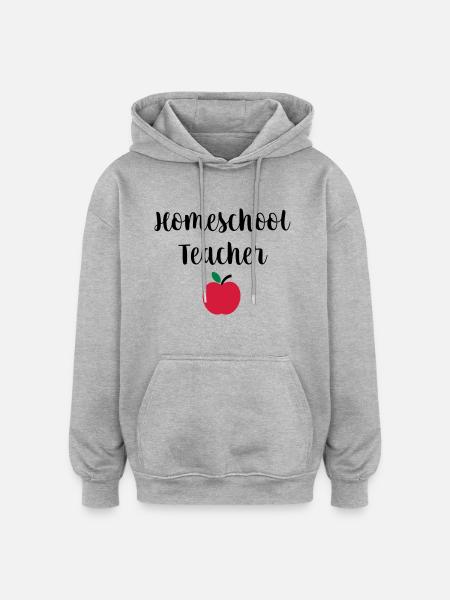 Homeschool Teacher - Oversized Unisex Hoodie - heather grey
