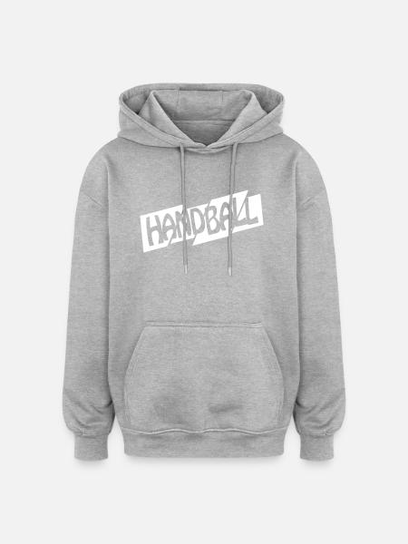 Handball - Oversized Unisex Hoodie - Grau meliert