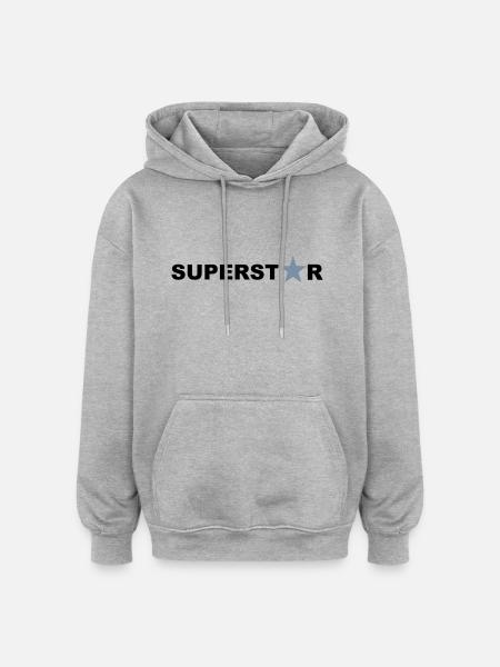 Superstar - Oversized Unisex Hoodie - heather grey