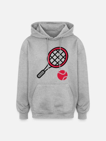 Tennis - Oversized Unisex Hoodie - heather grey