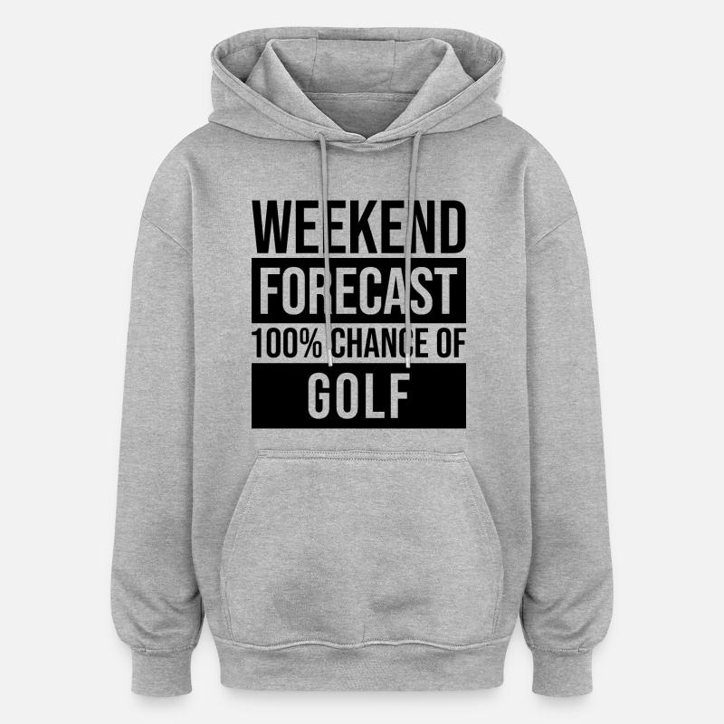 Golf - Sweat à capuche oversize unisexe - gris chiné