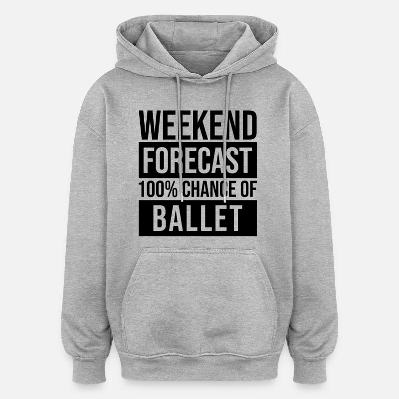 Ballett - Oversized Unisex Hoodie - Grau meliert