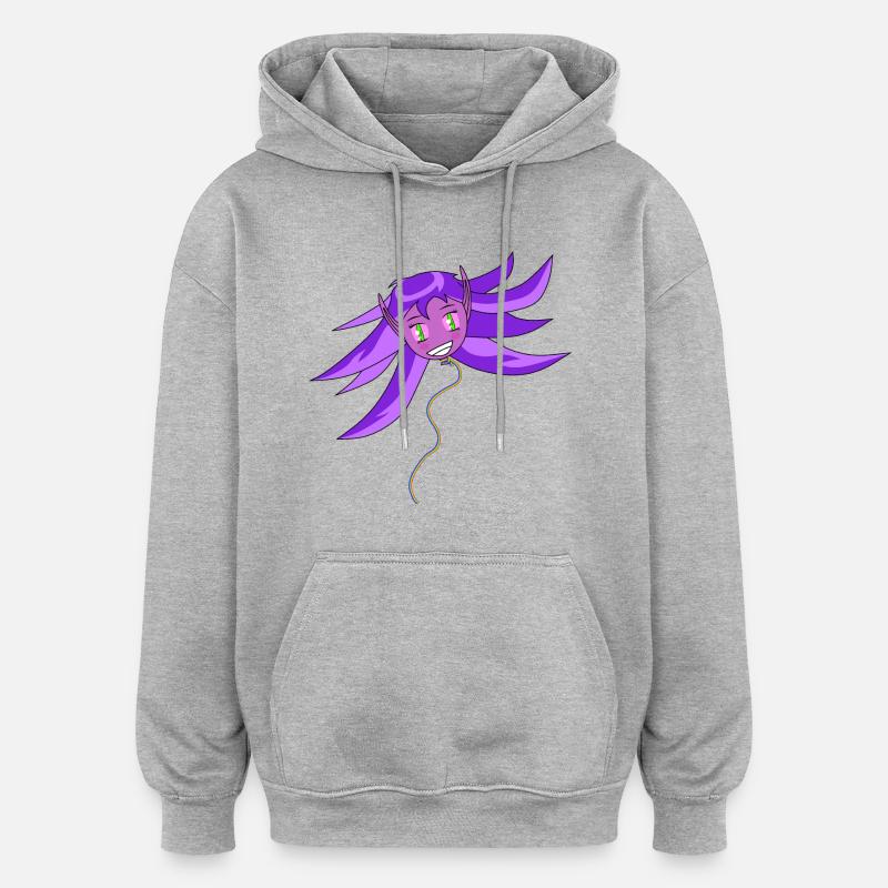 Goblin Ballon - Sweat à capuche oversize unisexe - gris chiné