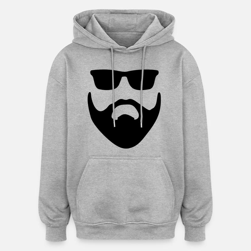 MEN - MAN - MACHO - T-shirt TESTOSTÉRONE - Sweat à capuche oversize unisexe - gris chiné