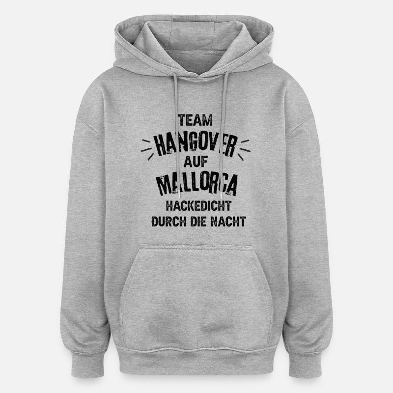 Team Hangover à Majorque - Sweat à capuche oversize unisexe - gris chiné