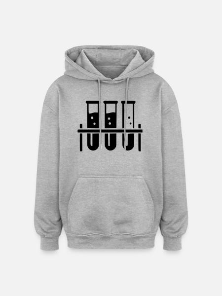 Test Tube - Oversized Unisex Hoodie - heather grey