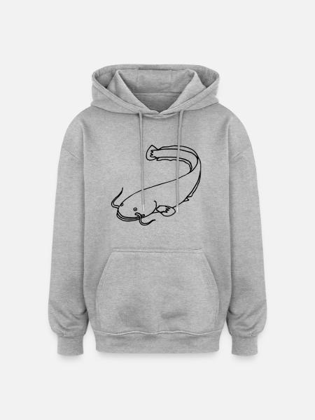 Wels - Oversized Unisex Hoodie - Grau meliert