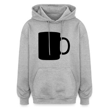 tasse - Oversized Unisex Hoodie - Grau meliert - Vorne - Noah (186cm)