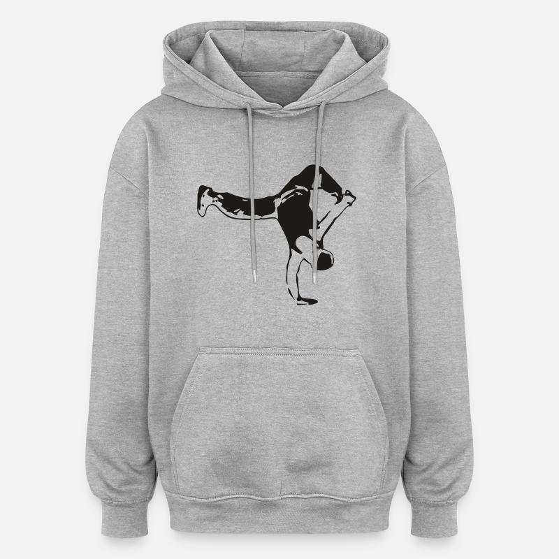 Danse, danse, danse - Sweat à capuche oversize unisexe - gris chiné