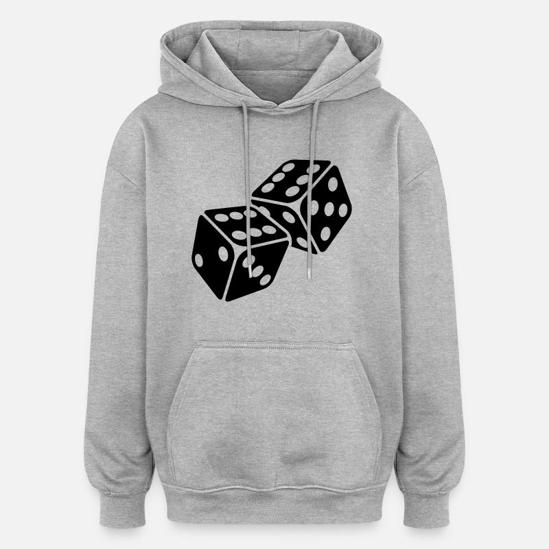Cube 6er Pasch - six Pasch - Sweat à capuche oversize unisexe - gris chiné