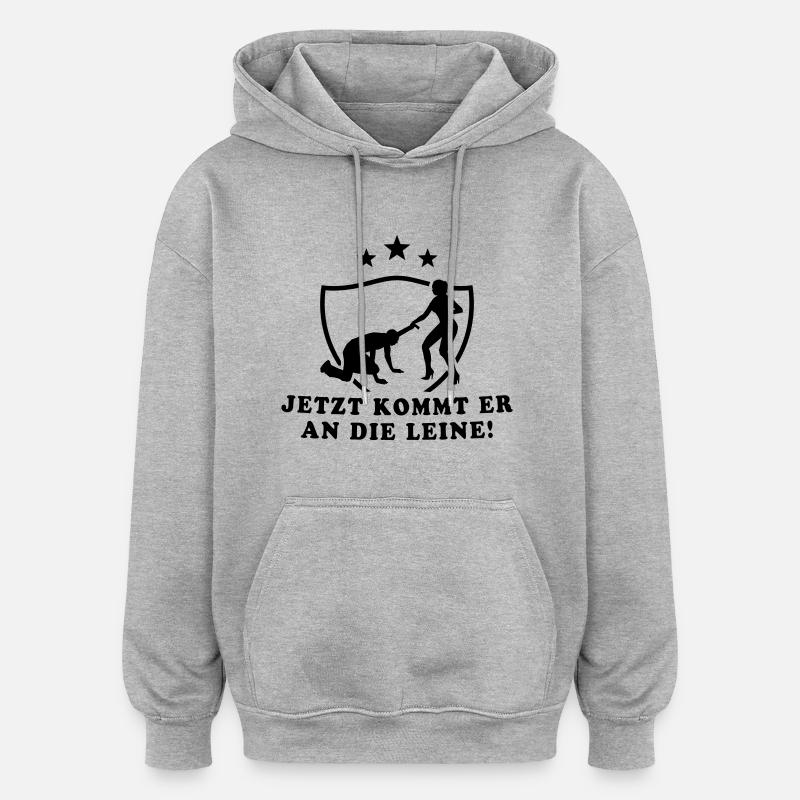 baccalauréat - Sweat à capuche oversize unisexe - gris chiné