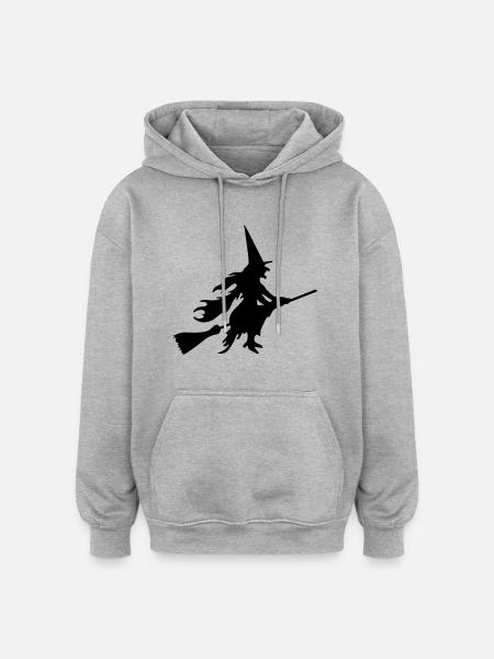 Witch - Oversized Unisex Hoodie - heather grey