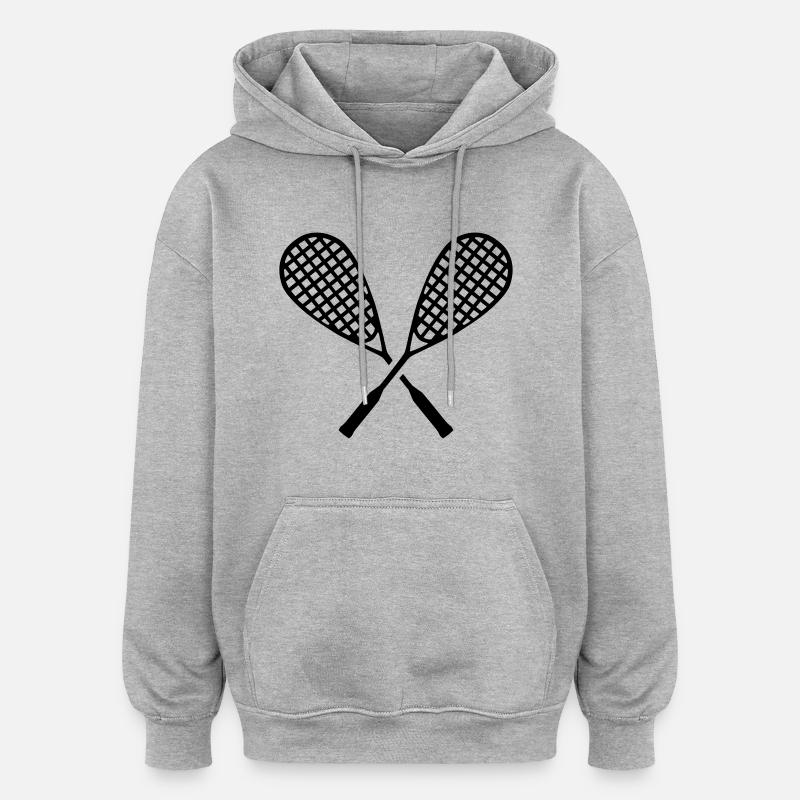 Squash - Sweat à capuche oversize unisexe - gris chiné