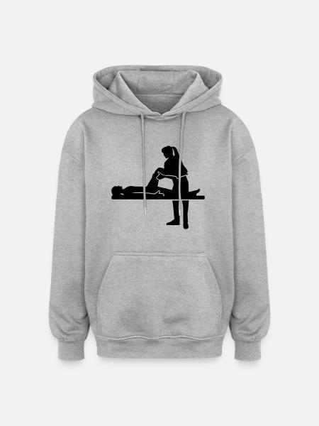 Physiotherapist - Oversized Unisex Hoodie - heather grey