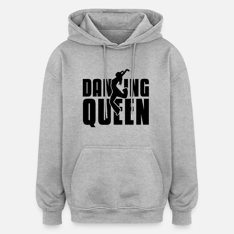 dancing queen - Sweat à capuche oversize unisexe - gris chiné
