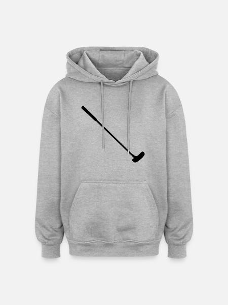 Minigolf - Oversized Unisex Hoodie - Grau meliert
