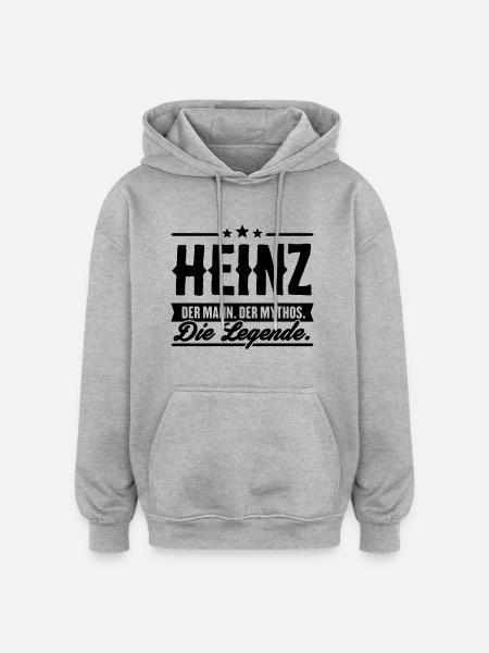 Man Myth Legend Heinz - Oversized Unisex Hoodie - heather grey