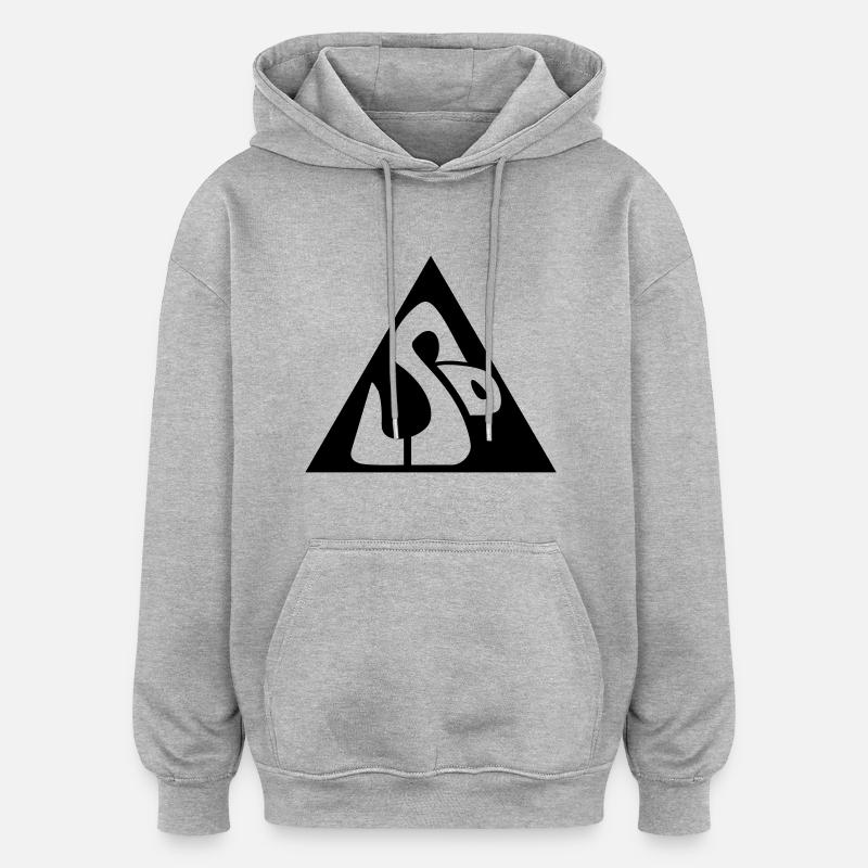 LSD Snake__V002 - Sweat à capuche oversize unisexe - gris chiné