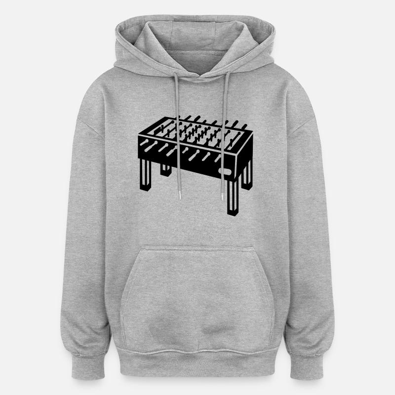 Baby-foot - Sweat à capuche oversize unisexe - gris chiné