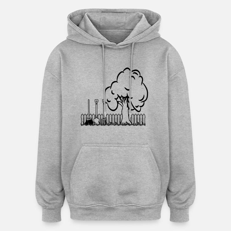 Garden baumgarten tools - Oversized Unisex Hoodie - heather grey