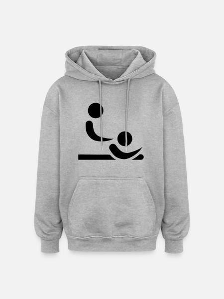 Physiotherapist - Oversized Unisex Hoodie - heather grey