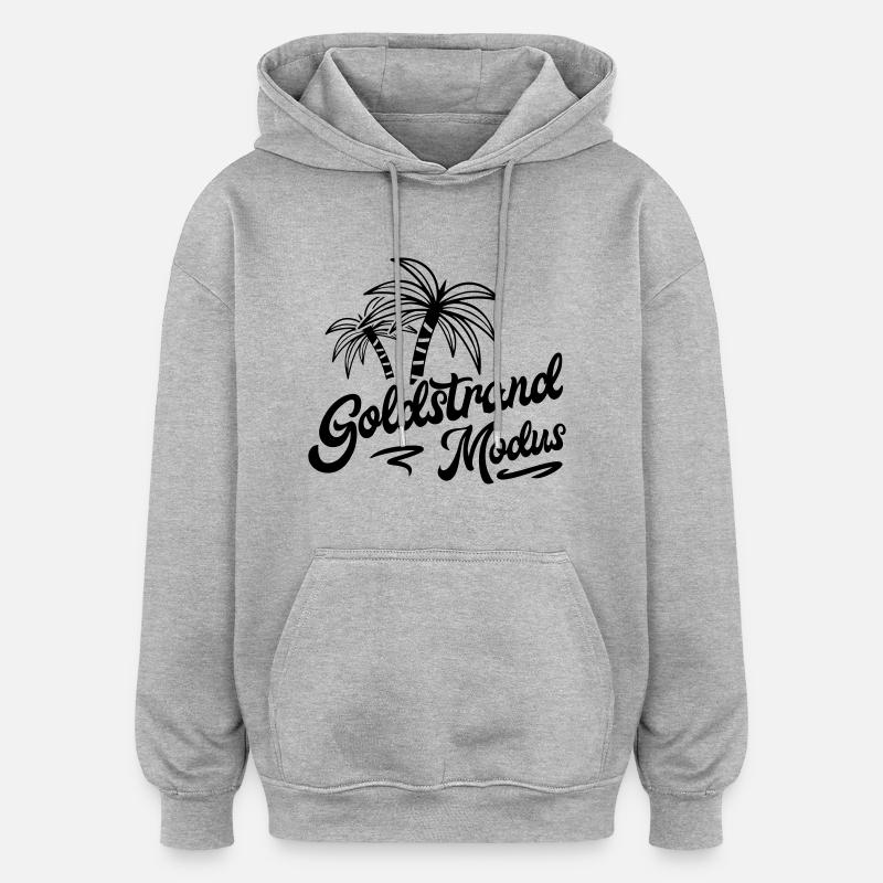 goldstrand modus - Oversized Unisex Hoodie - Grau meliert