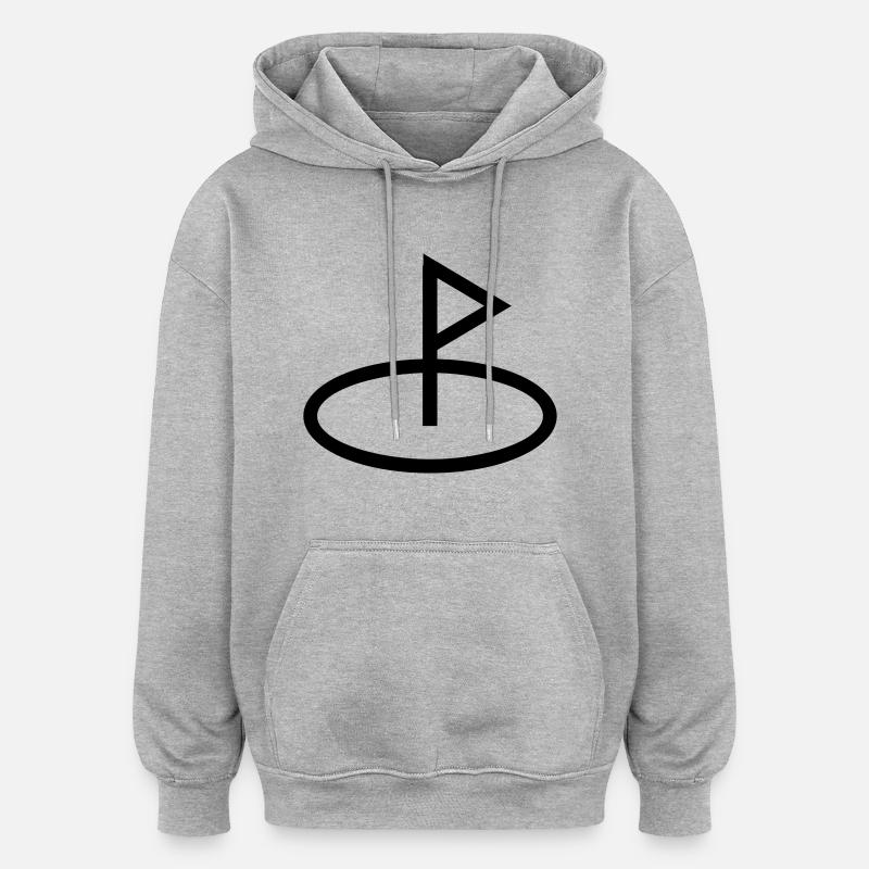 golf - Sweat à capuche oversize unisexe - gris chiné