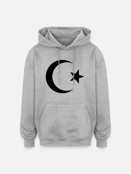 Islam - Oversized Unisex Hoodie - Grau meliert