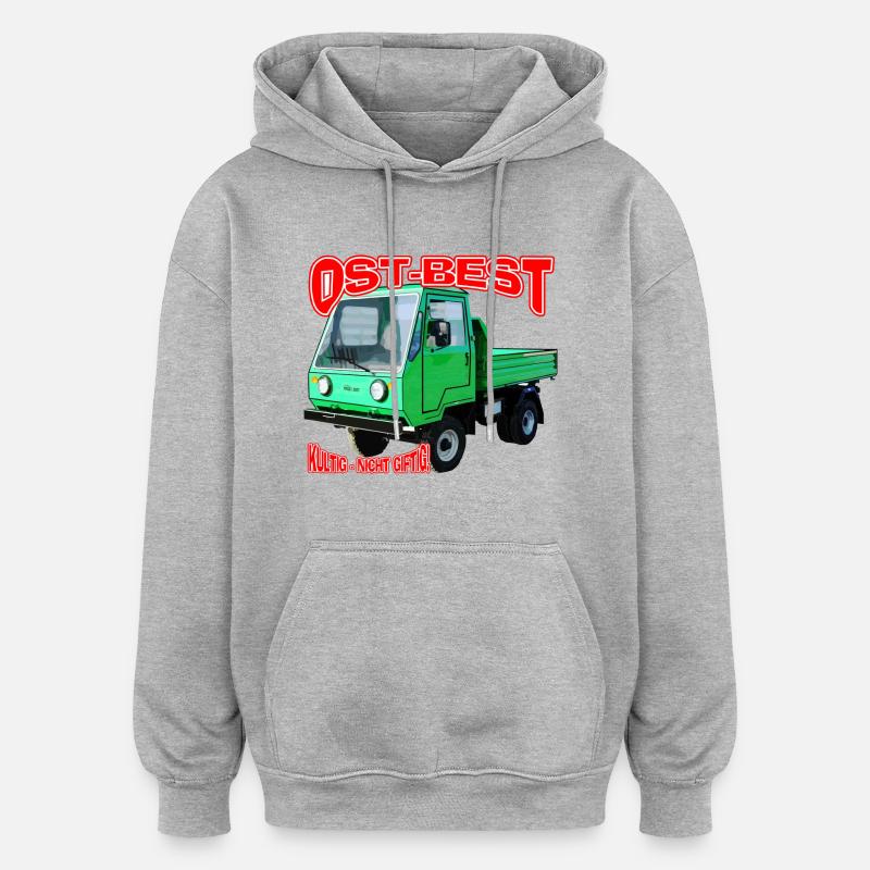 Multicar M25 bunt - Oversized Unisex Hoodie - Grau meliert