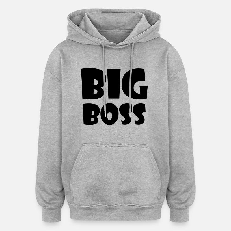big_boss_1c - Oversized Unisex Hoodie - heather grey