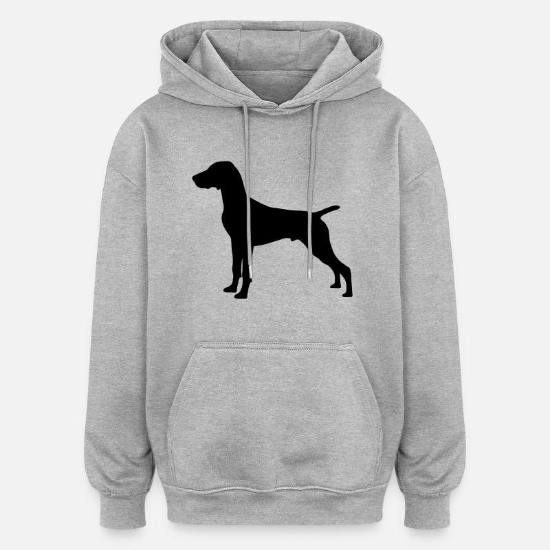 German Shorthaired Pointer - Oversized Unisex Hoodie - heather grey